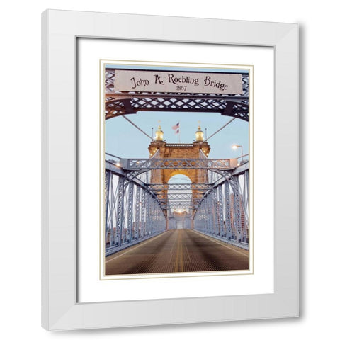 Spirit White Modern Wood Framed Art Print with Double Matting by Blaustein, Alan