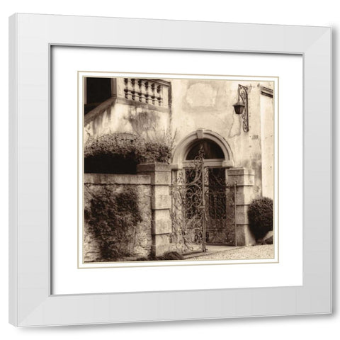 Volterra-Toscana White Modern Wood Framed Art Print with Double Matting by Blaustein, Alan