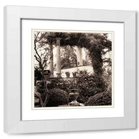 Jardin del Ronda White Modern Wood Framed Art Print with Double Matting by Blaustein, Alan