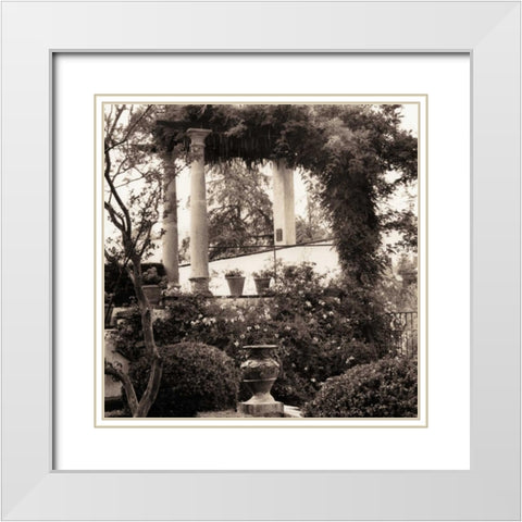 Jardin del Ronda White Modern Wood Framed Art Print with Double Matting by Blaustein, Alan