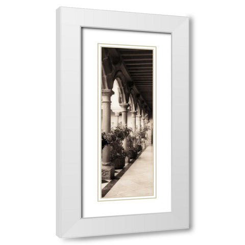 Palacio de Valdespino White Modern Wood Framed Art Print with Double Matting by Blaustein, Alan