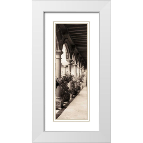 Palacio de Valdespino White Modern Wood Framed Art Print with Double Matting by Blaustein, Alan