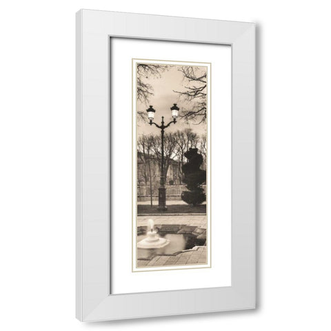 Plaza de Castilla Burgos White Modern Wood Framed Art Print with Double Matting by Blaustein, Alan