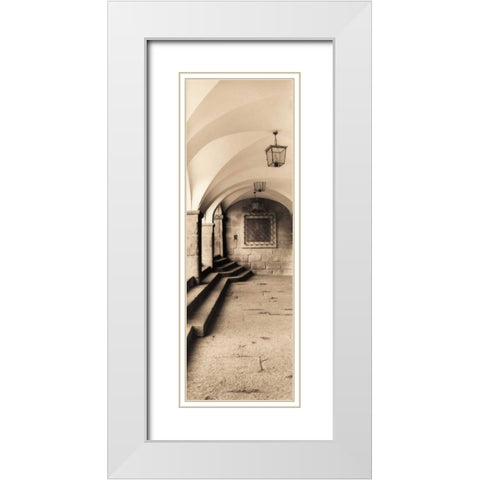 Paseo de Canovas Caceras White Modern Wood Framed Art Print with Double Matting by Blaustein, Alan