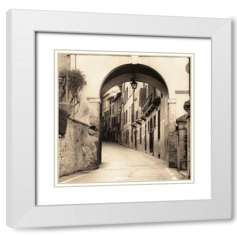 Asolo Veneto White Modern Wood Framed Art Print with Double Matting by Blaustein, Alan