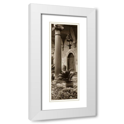 Portico - Umbria White Modern Wood Framed Art Print with Double Matting by Blaustein, Alan