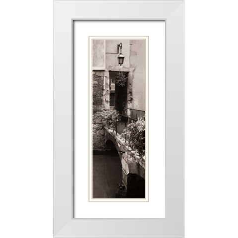 Petit Pont dAnnecy White Modern Wood Framed Art Print with Double Matting by Blaustein, Alan