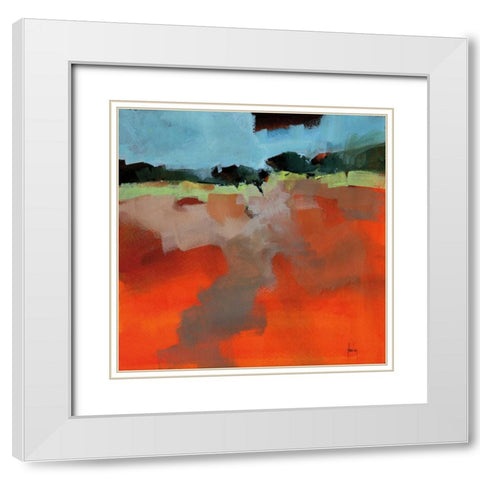 Early Fall White Modern Wood Framed Art Print with Double Matting by Bailey, Paul