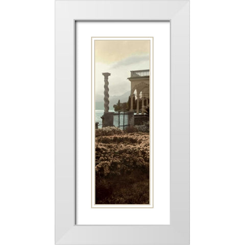 Portico Vista White Modern Wood Framed Art Print with Double Matting by Blaustein, Alan