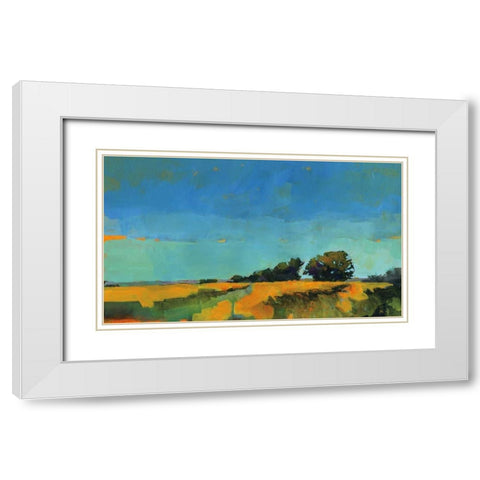 Oblique Illumination White Modern Wood Framed Art Print with Double Matting by Bailey, Paul