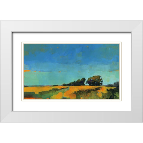 Oblique Illumination White Modern Wood Framed Art Print with Double Matting by Bailey, Paul