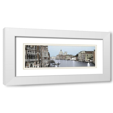 Evening on the Grand Canal White Modern Wood Framed Art Print with Double Matting by Blaustein, Alan