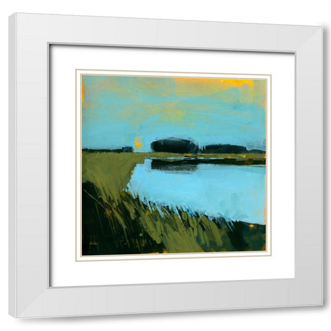Still Waters White Modern Wood Framed Art Print with Double Matting by Bailey, Paul