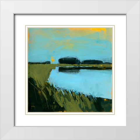 Still Waters White Modern Wood Framed Art Print with Double Matting by Bailey, Paul