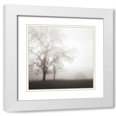Farmland Appalachia 2013 White Modern Wood Framed Art Print with Double Matting by Bell, Nicholas