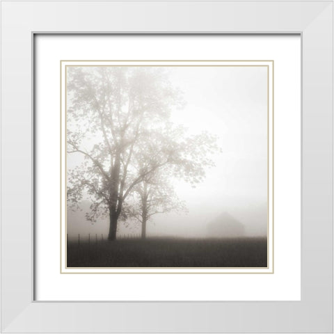 Farmland Appalachia 2013 White Modern Wood Framed Art Print with Double Matting by Bell, Nicholas
