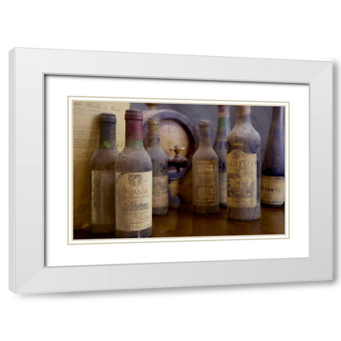 Antico Cantina Toscana White Modern Wood Framed Art Print with Double Matting by Blaustein, Alan