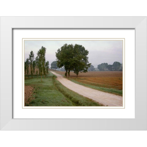 Toscana Valle No.2 White Modern Wood Framed Art Print with Double Matting by Blaustein, Alan