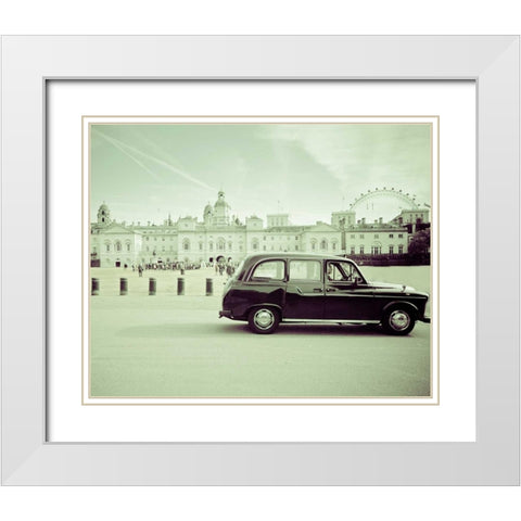 Day Out London White Modern Wood Framed Art Print with Double Matting by Bevan, Keri