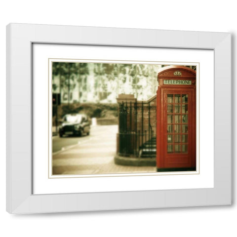 Mile End White Modern Wood Framed Art Print with Double Matting by Bevan, Keri