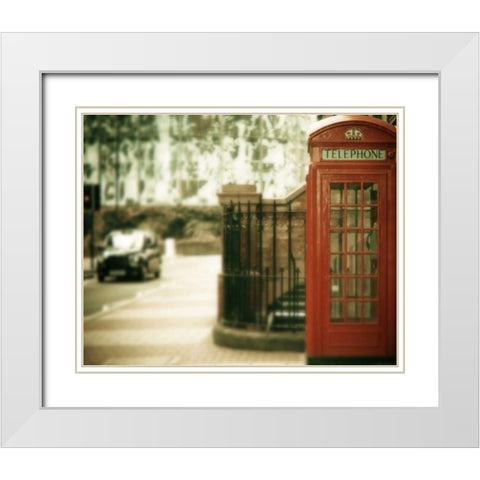 Mile End White Modern Wood Framed Art Print with Double Matting by Bevan, Keri