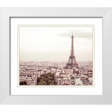 De Bon Matin White Modern Wood Framed Art Print with Double Matting by Bevan, Keri
