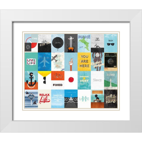 Leisure Travel Vacation White Modern Wood Framed Art Print with Double Matting by Beer, Hannes