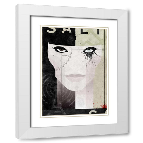 Salt White Modern Wood Framed Art Print with Double Matting by Beer, Hannes