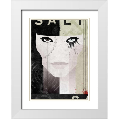 Salt White Modern Wood Framed Art Print with Double Matting by Beer, Hannes