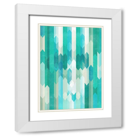 Skull Experiment I White Modern Wood Framed Art Print with Double Matting by Beer, Hannes