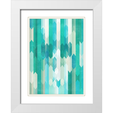 Skull Experiment I White Modern Wood Framed Art Print with Double Matting by Beer, Hannes