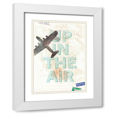 Up in the Air White Modern Wood Framed Art Print with Double Matting by Beer, Hannes