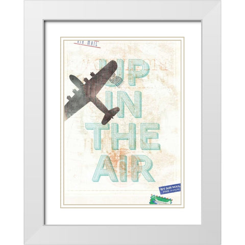 Up in the Air White Modern Wood Framed Art Print with Double Matting by Beer, Hannes