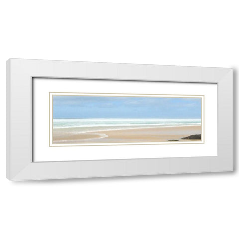 Open Sea White Modern Wood Framed Art Print with Double Matting by Bay, Noah