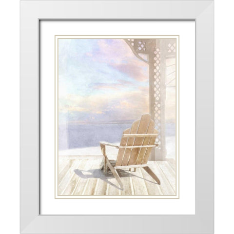The Golden Hour White Modern Wood Framed Art Print with Double Matting by Bay, Noah