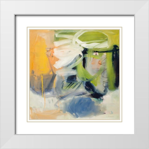 All That Jazz II White Modern Wood Framed Art Print with Double Matting by Blalock, Clara