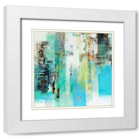Serie Caminos #22 White Modern Wood Framed Art Print with Double Matting by Benedicto, Ines