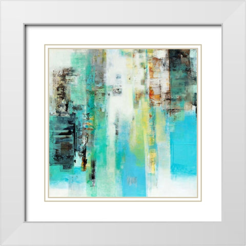 Serie Caminos #22 White Modern Wood Framed Art Print with Double Matting by Benedicto, Ines