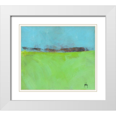 Low Distant Hills White Modern Wood Framed Art Print with Double Matting by Bailey, Paul