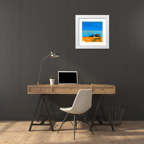 Retracing My Steps White Modern Wood Framed Art Print with Double Matting by Bailey, Paul