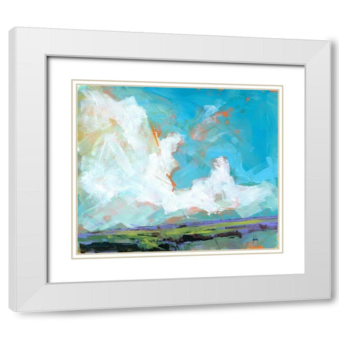 Sky Four-Massif White Modern Wood Framed Art Print with Double Matting by Bailey, Paul