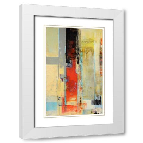 30 Serie Vertigo White Modern Wood Framed Art Print with Double Matting by Benedicto, Ines
