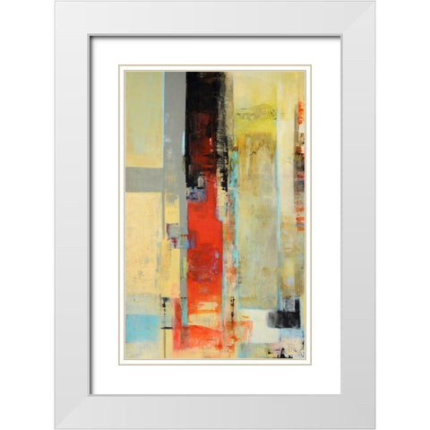 30 Serie Vertigo White Modern Wood Framed Art Print with Double Matting by Benedicto, Ines