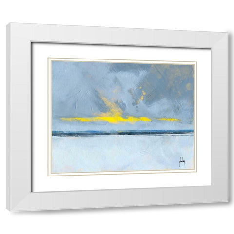 Winter Solace White Modern Wood Framed Art Print with Double Matting by Bailey, Paul