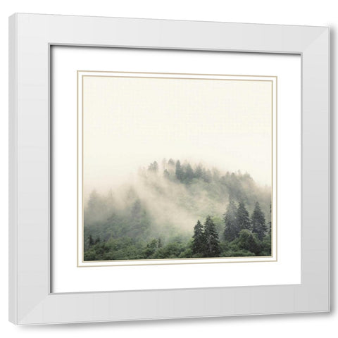 Smoky Mountains White Modern Wood Framed Art Print with Double Matting by Bell, Nicholas