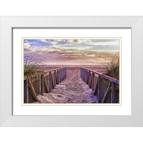 Entry White Modern Wood Framed Art Print with Double Matting by Burdick, Chuck