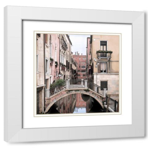 Piccolo Ponte White Modern Wood Framed Art Print with Double Matting by Blaustein, Alan