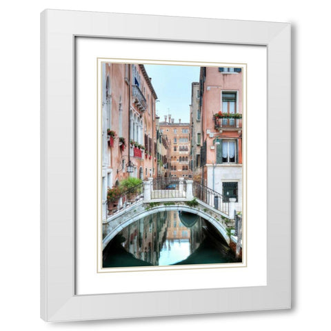 Piccolo Ponte-2 White Modern Wood Framed Art Print with Double Matting by Blaustein, Alan