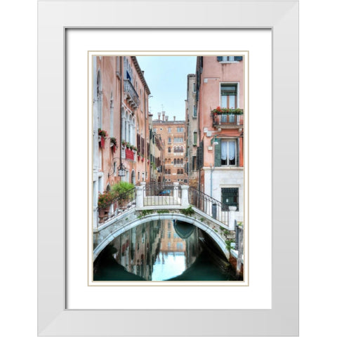 Piccolo Ponte-2 White Modern Wood Framed Art Print with Double Matting by Blaustein, Alan