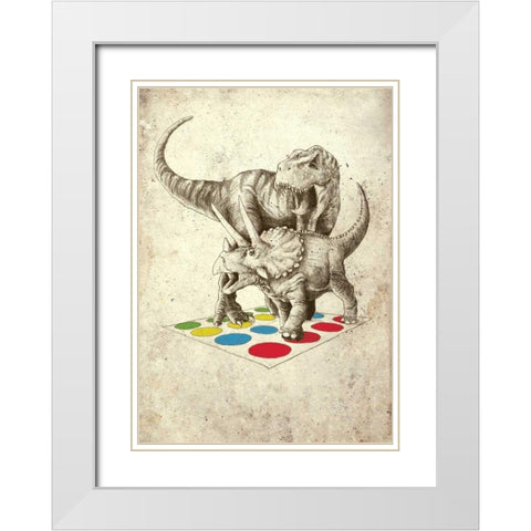 The Ultimate Battle White Modern Wood Framed Art Print with Double Matting by Buxton, Michael